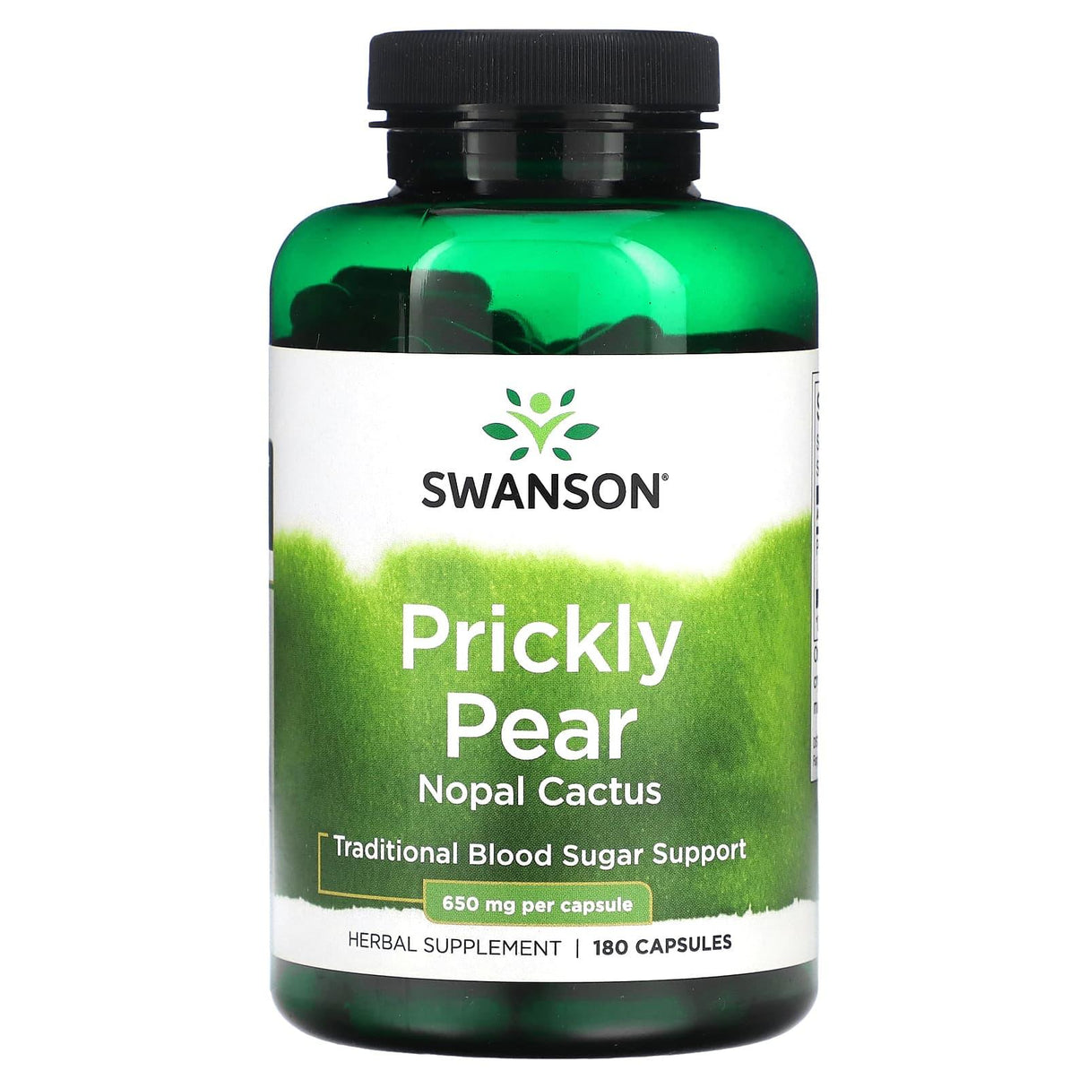 Swanson, Prickly Pear Nopal Cactus, 650 mg, 180 Capsules - Supply Center USA