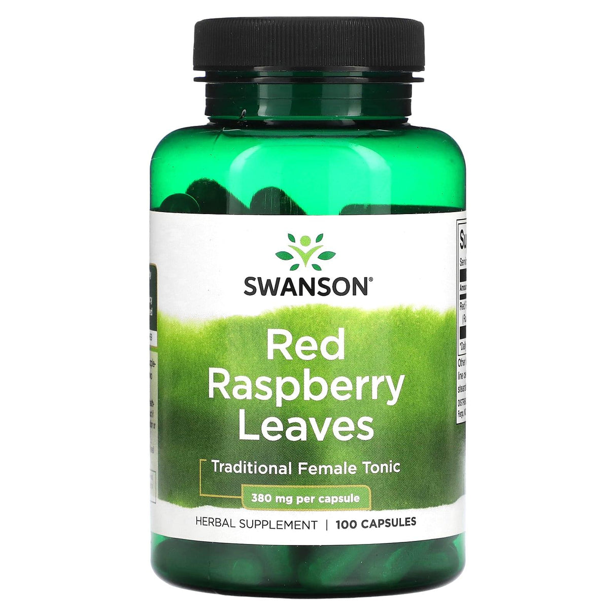 Swanson, Red Raspberry Leaves, 380 mg, 100 Capsules - Supply Center USA