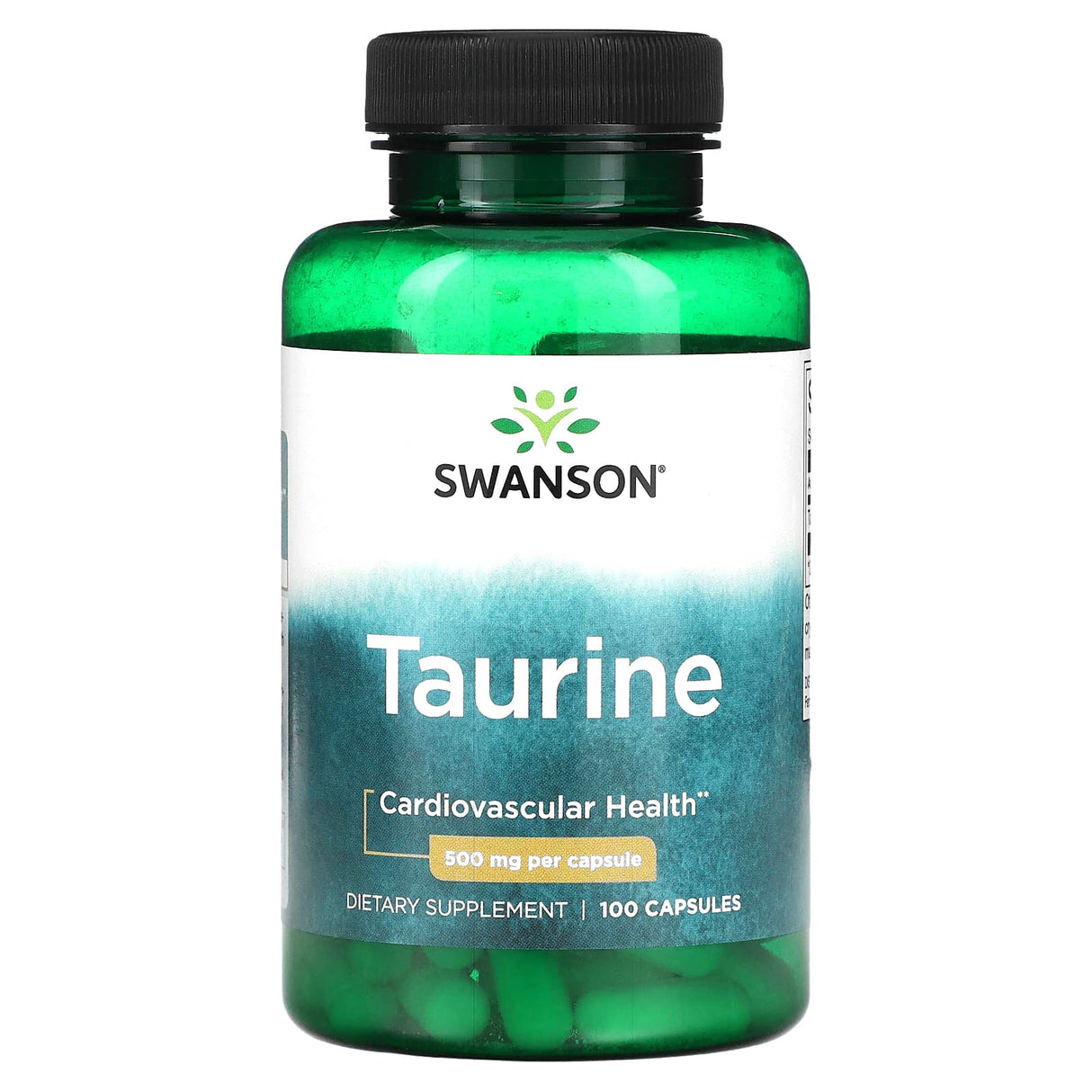 Swanson, Taurine, 500 mg, 100 Capsules - Supply Center USA