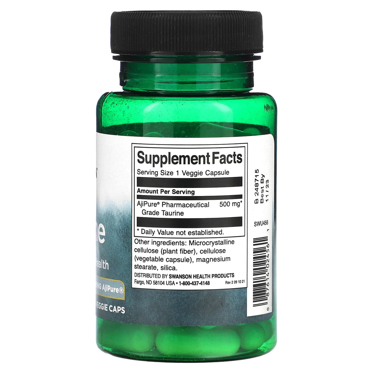 Swanson, Taurine, 500 mg, 60 Veggie Caps - Supply Center USA