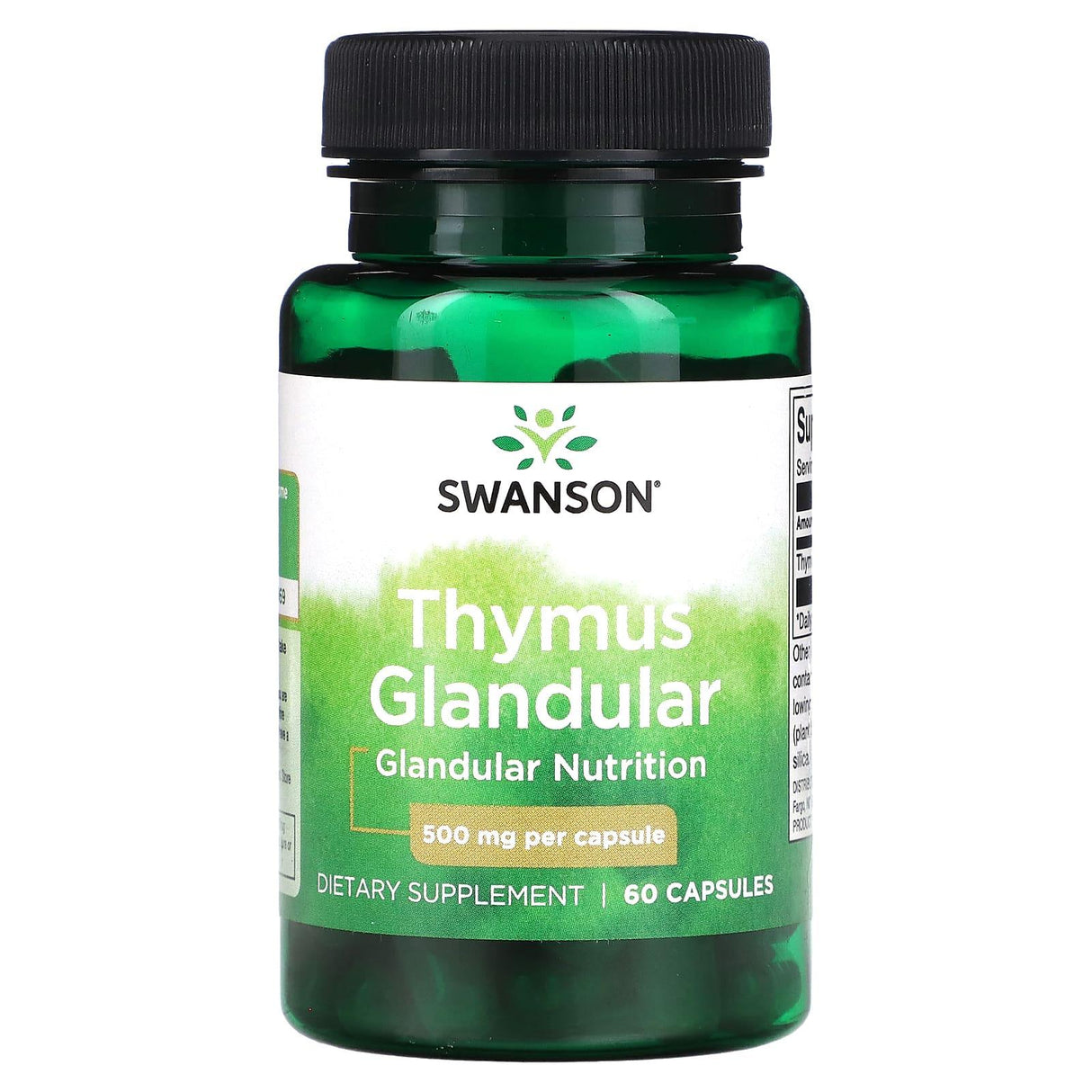 Swanson, Thymus Glandular, 500 mg, 60 Capsules - Supply Center USA