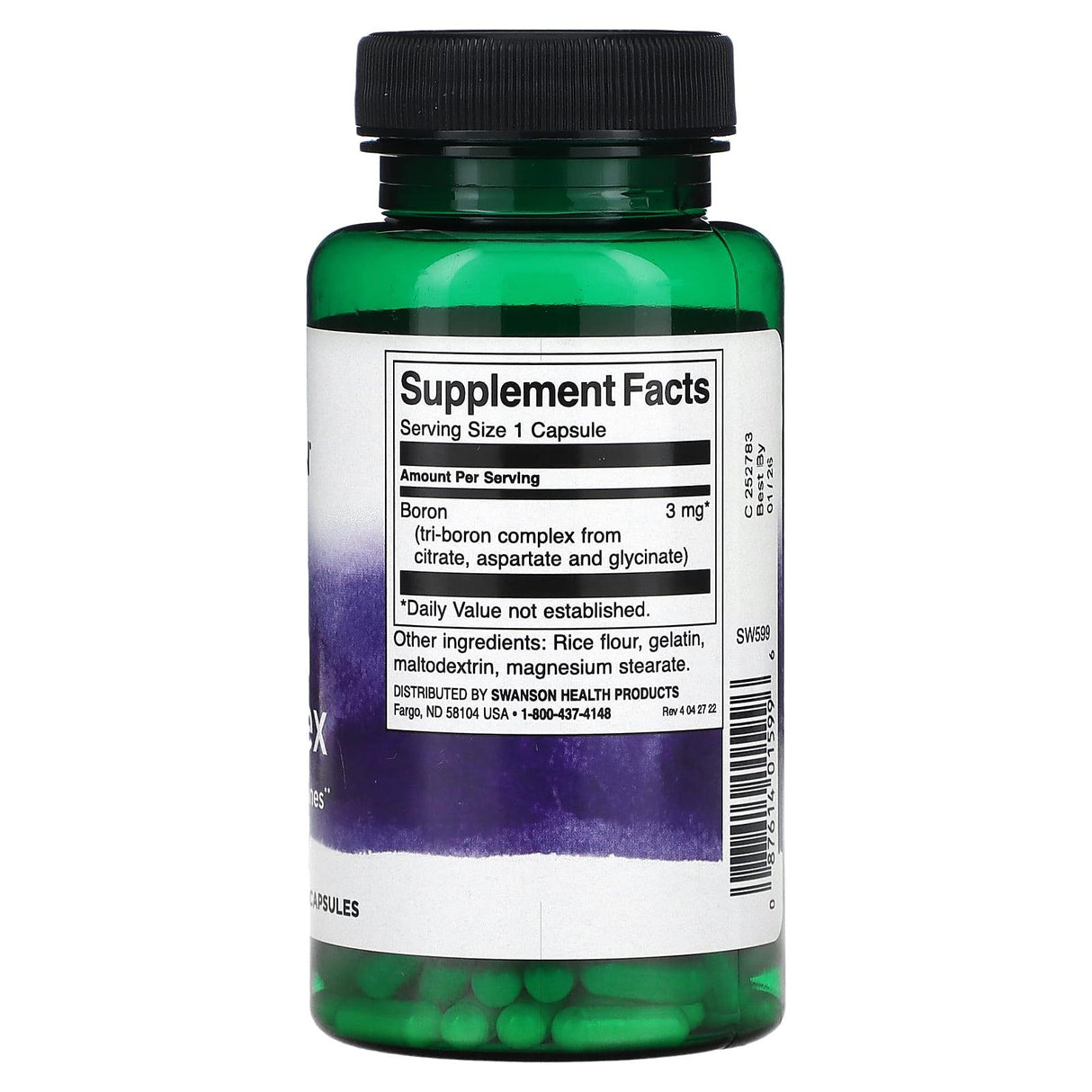 Swanson, Triple Boron Complex, 3 mg , 250 Capsules - Supply Center USA