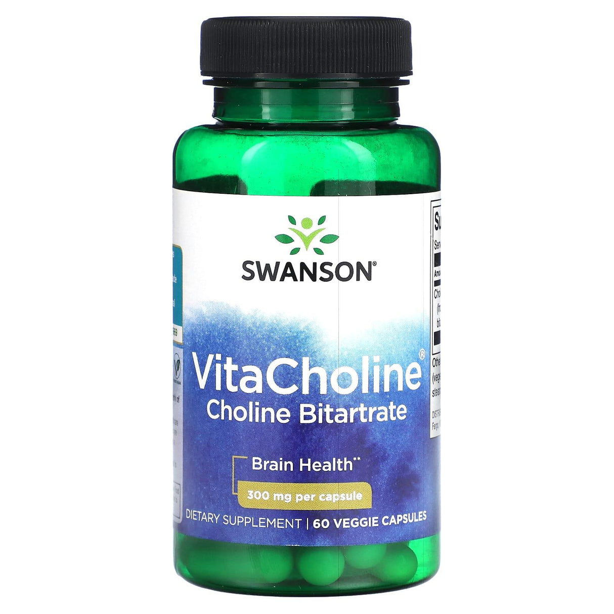 Swanson, VitaCholine Choline Bitartrate, 300 mg, 60 Veggie Capsules - Supply Center USA