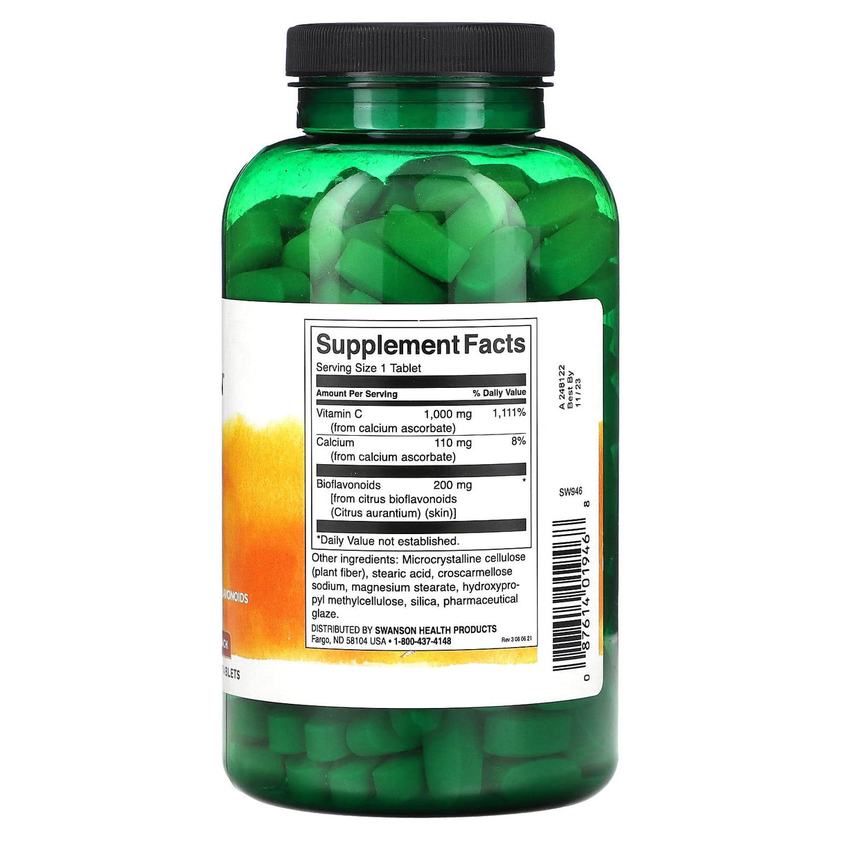 Swanson, Vitamin C, 250 Tablets - Supply Center USA