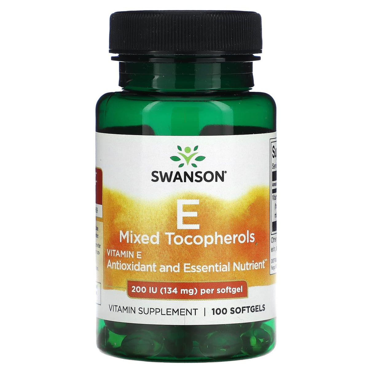 Swanson, Vitamin E Mixed Tocopherols, 1,200 IU (34 mg), 250 Softgels - Supply Center USA