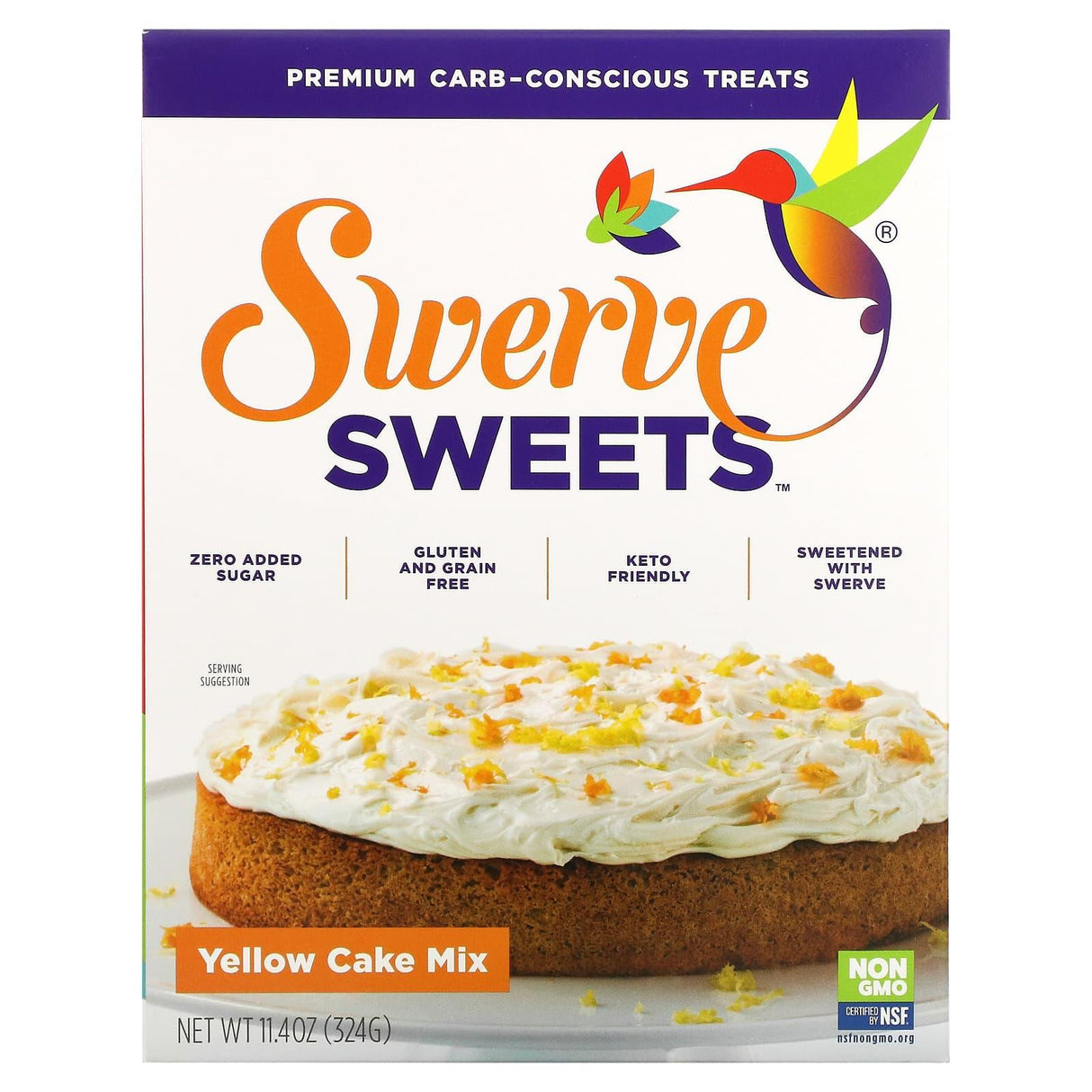 Swerve, Sweets, Yellow Cake Mix, 11.4 oz (324 g) - Supply Center USA