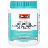 Swisse, Ultiboost®, Odorless High Strength Omega-3 Concentrated Wild Fish Oil , 1,500 mg , 400 Softgels - Supply Center USA