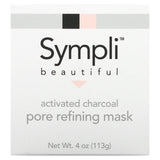 Sympli Beautiful, Activated Charcoal Pore Refining Beauty Mask, 4 oz (113 g) - Supply Center USA