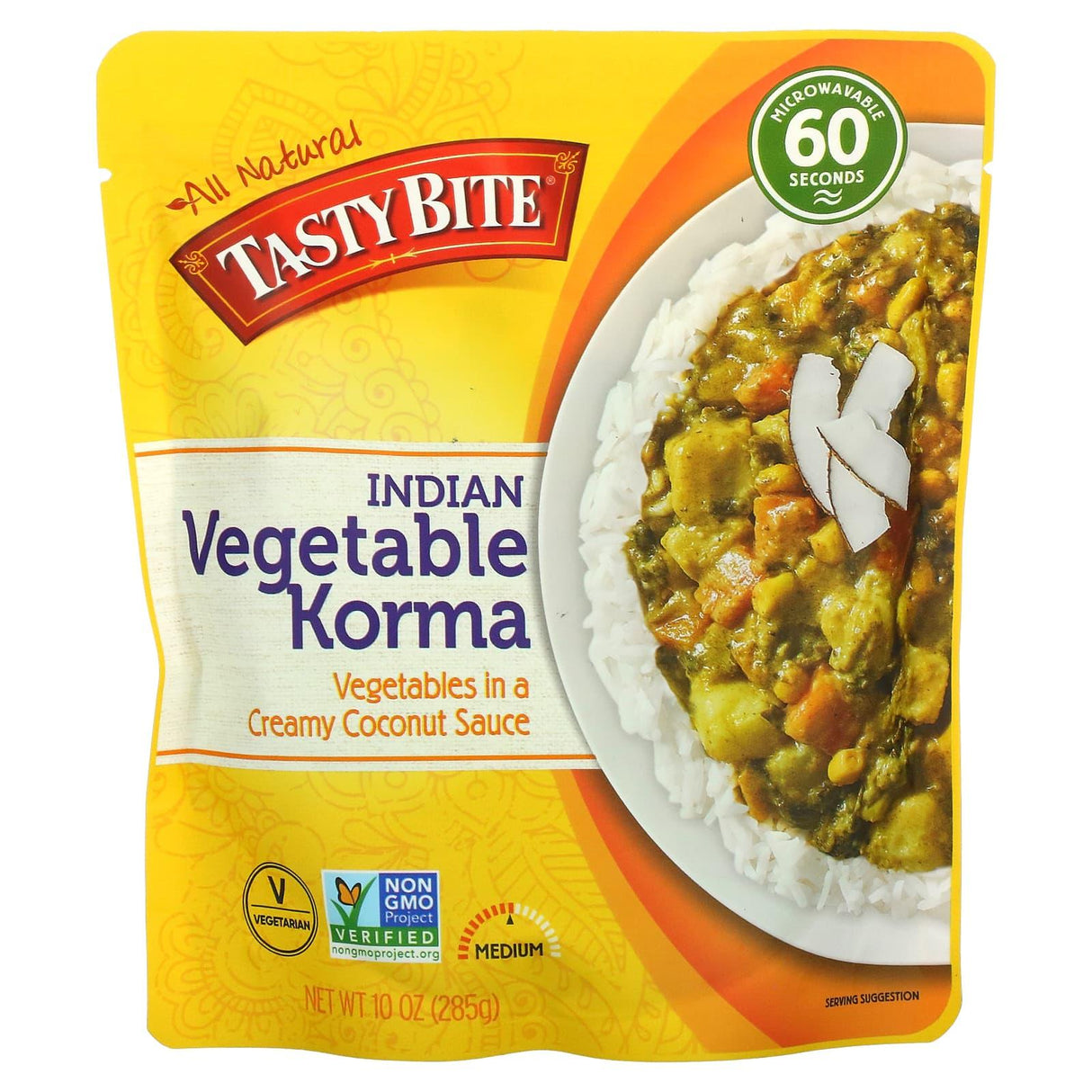 Tasty Bite, Indian Vegetable Korma, Medium, 10 oz (285 g) - Supply Center USA