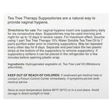 Tea Tree Therapy, Suppositories with Tea Tree Oil for Vaginal Hygiene, 6 Suppositories - Supply Center USA