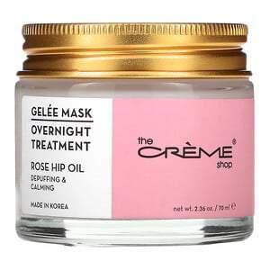 The Creme Shop, Gelee Beauty Mask, Overnight Treatment, Rose Hip Oil, 2.36 oz (70 ml) - Supply Center USA