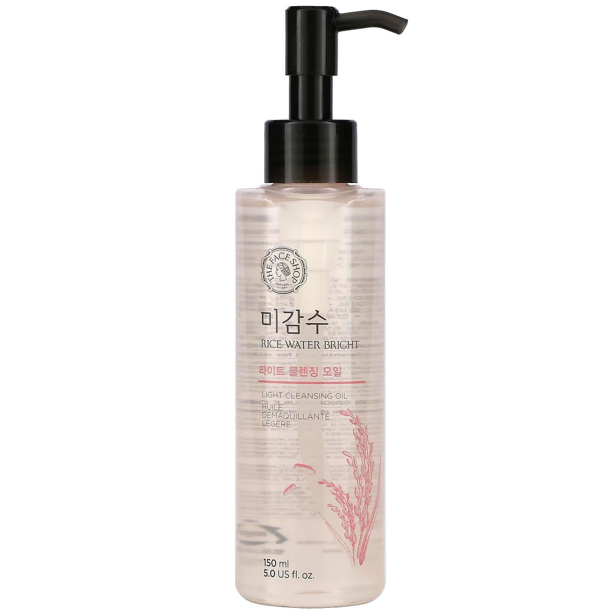 The Face Shop, Rice Water Bright, Light Cleansing Oil, 5 fl oz (150 ml) - Supply Center USA