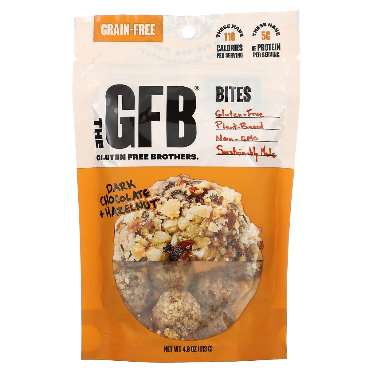 The GFB, Gluten Free Bites, Coconut + Cashew, 4 oz (113 g) - Supply Center USA