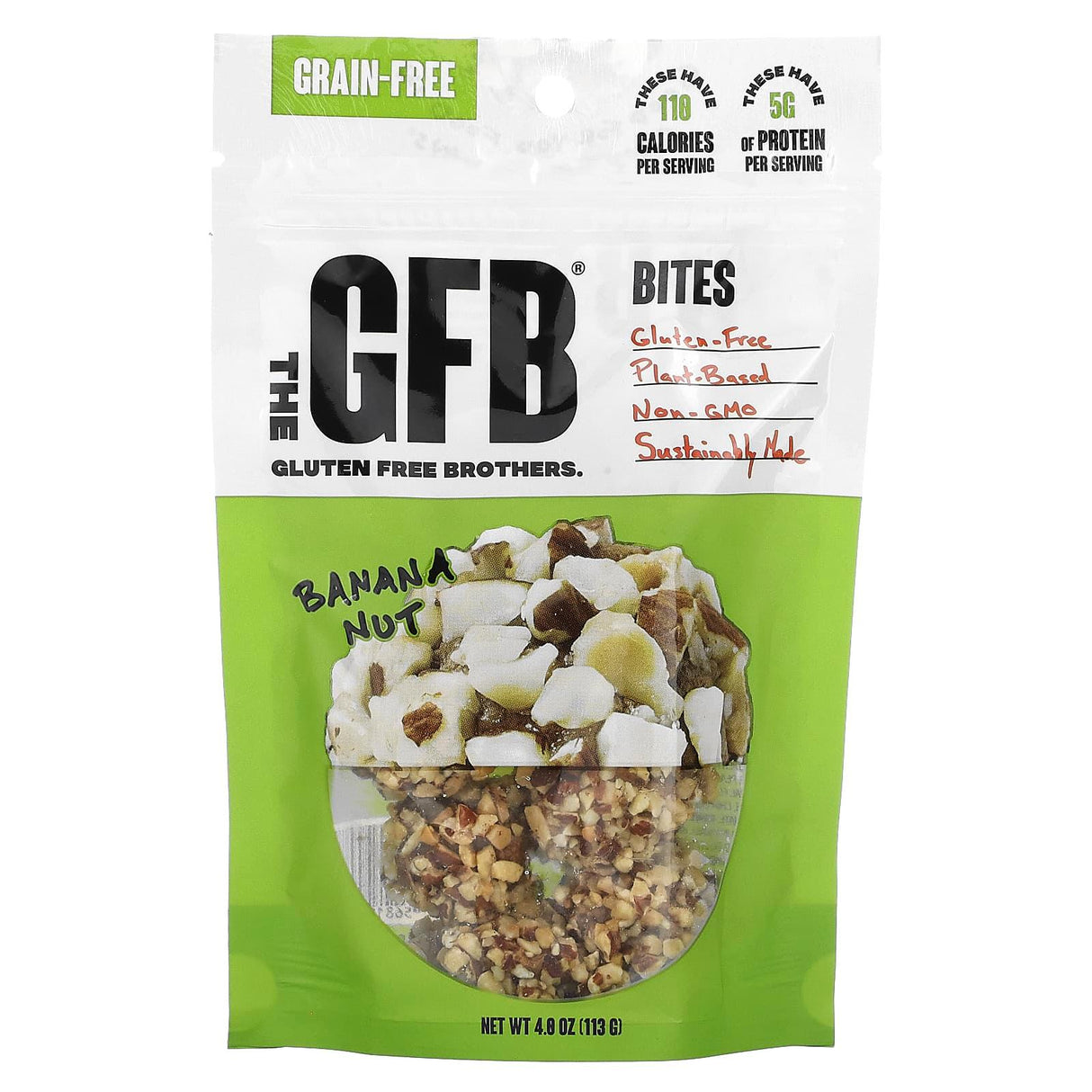 The GFB, Gluten Free Bites, Coconut + Cashew, 4 oz (113 g) - Supply Center USA