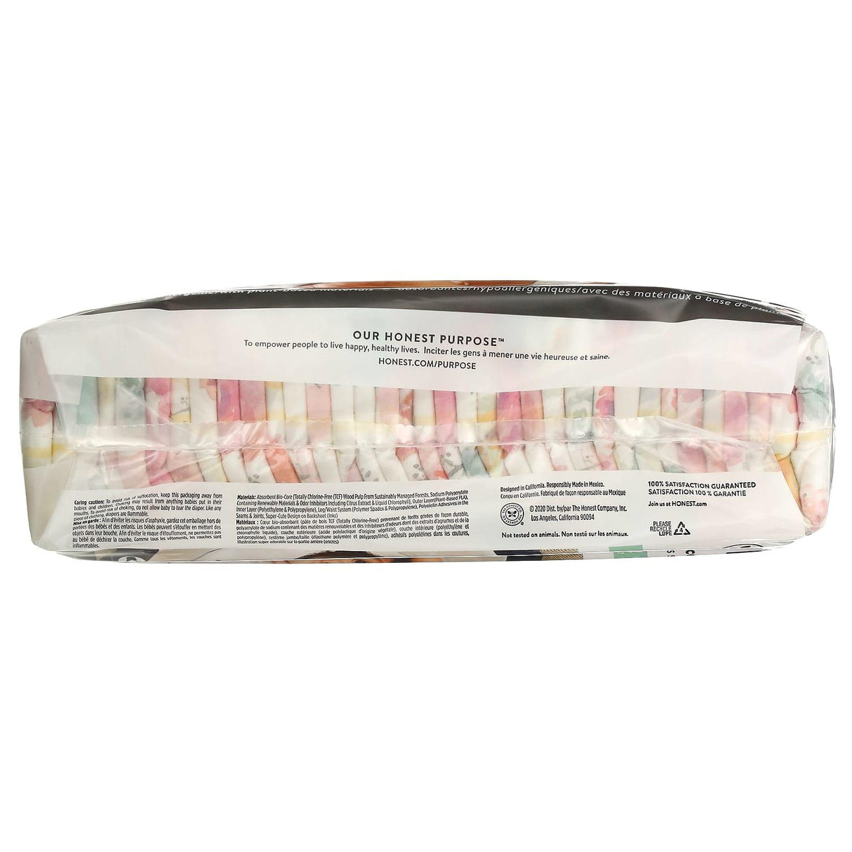 The Honest Company, Honest Diapers, Newborn, Less Than 10 Pounds, Rose Blossom, 32 Diapers - Supply Center USA