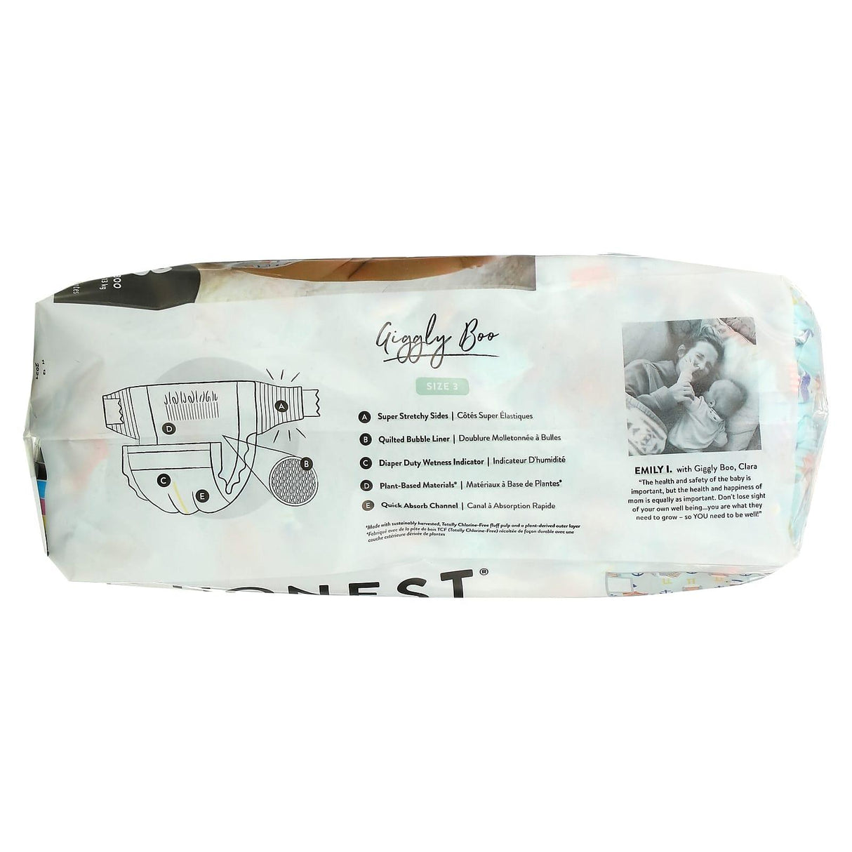 The Honest Company, Honest Diapers, Size 3, 16-28 lbs, Feelin Nauti, 27 Diapers - Supply Center USA