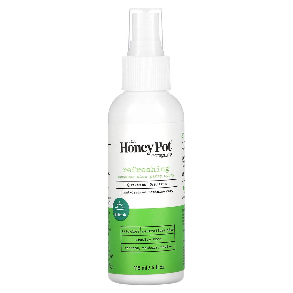 The Honey Pot Company, Panty Spray, Calming Lavender Rose, 4 fl oz (118 ml) - Supply Center USA