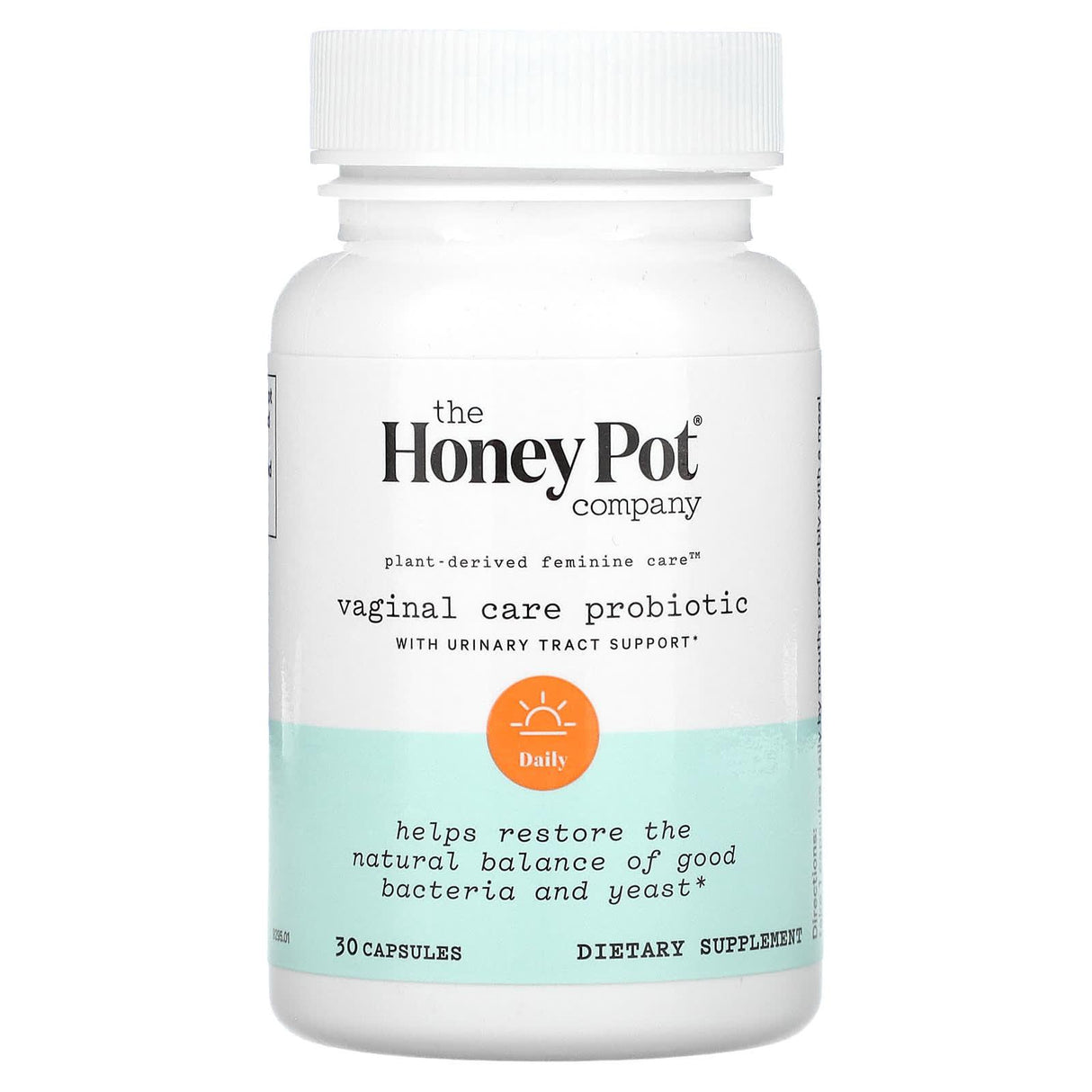 The Honey Pot Company, Vaginal Care Probiotic With Urinary Tract Support, 30 Capsules - Supply Center USA