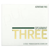 The PUR Company, Spearmint Three, Sugar Free Gum, 12 Sticks - Supply Center USA