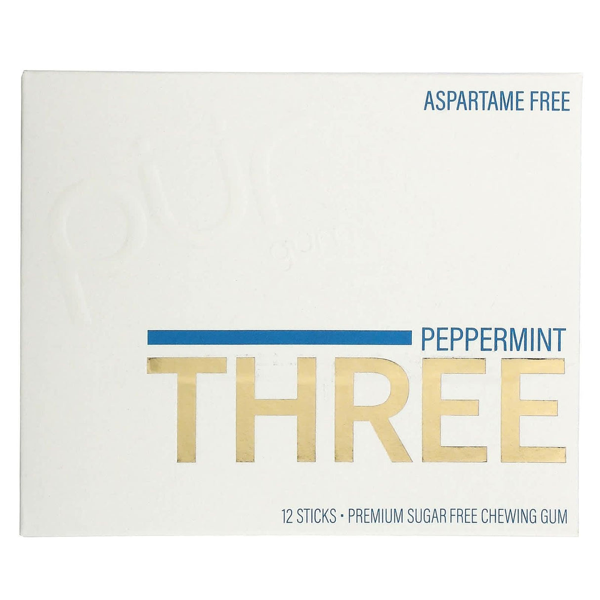 The PUR Company, Spearmint Three, Sugar Free Gum, 12 Sticks - Supply Center USA
