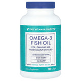 The Vitamin Shoppe, Omega-3 Fish Oil, EPA/DHA 840 mg, 180 Softgels - Supply Center USA