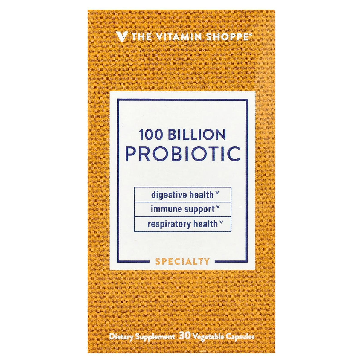 The Vitamin Shoppe, Probiotic, 100 Billion CFU, 30 Vegetable Capsules - Supply Center USA