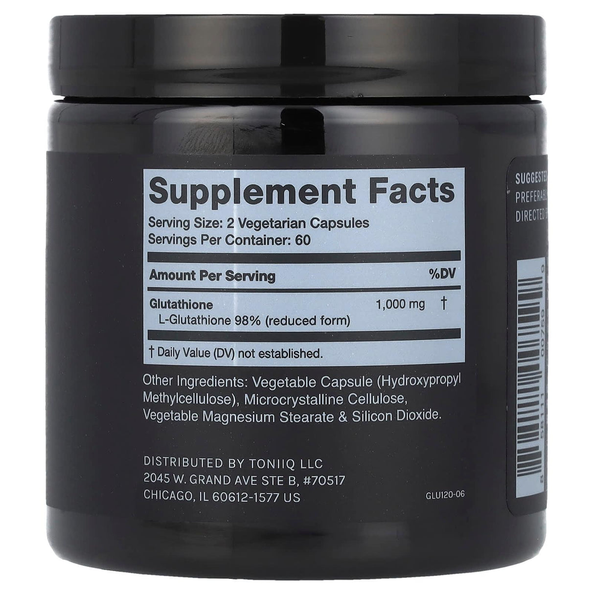 Toniiq, Glutathione , 120 Capsules - Supply Center USA