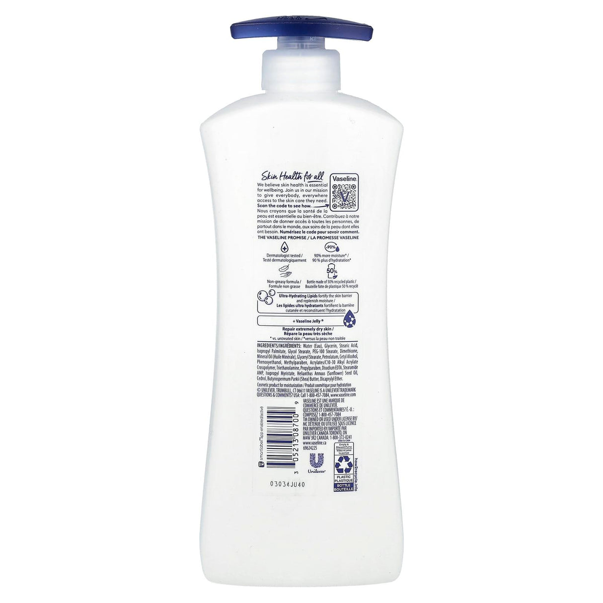 Vaseline, Intensive Care™, Advanced Repair Lotion, Unscented , 20.3 fl oz (600 ml) - Supply Center USA